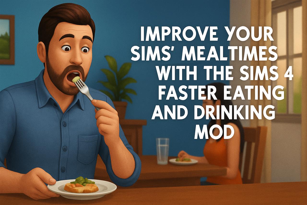 Improve your sims’ mealtimes with the sims 4 faster eating and drinking mod