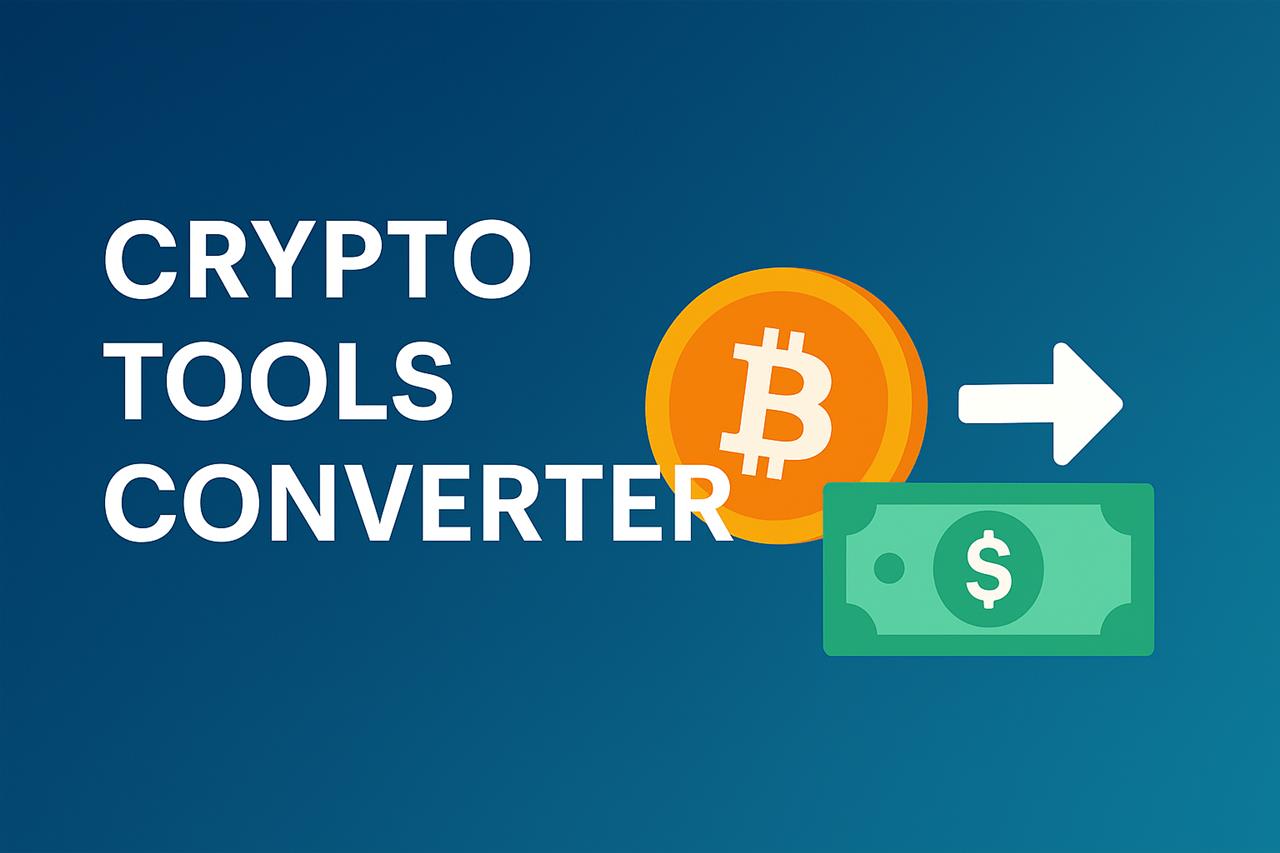 Crypto tools converter - bitcoin to USD